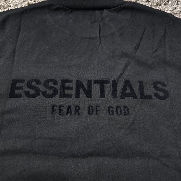 Essentials Fear of God Tee  - Black Shirts - Picture 7 of 8